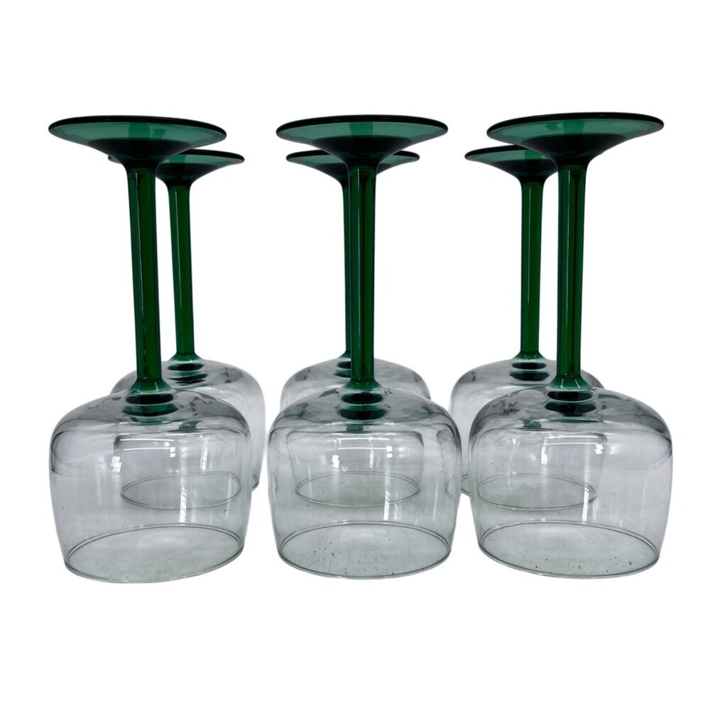 Vintage 6 Luminarc Hock Wine Tall Stem Glasses 9 1/4 Oz J.G. Durand France ARC - Picture 5 of 16
